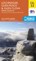 OS OL/Explorer 53 Paper Lochnagar, Glen Muick & Glen Clova 1:25,000