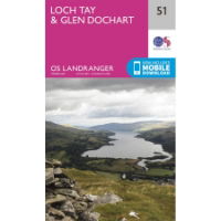 OS Landranger 51 Paper - Loch Tay & Glen Dochart 1:50,000