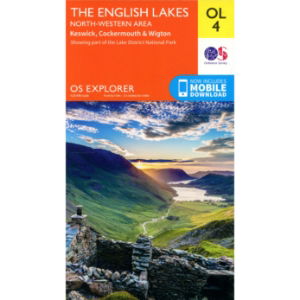 OS OL/Explorer 4 Paper - The English Lakes North-Western Area 1:25,000