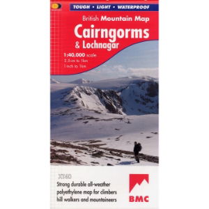BMC Waterproof Mountain Map - Cairngorms & Lochnagar 1:40,000