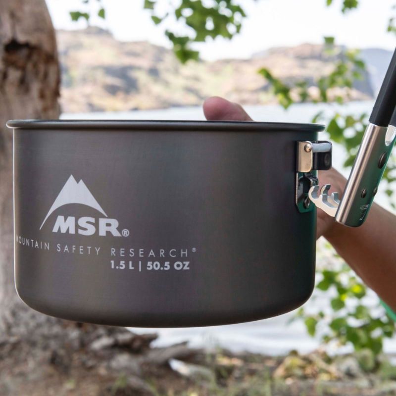 MSR Ceramic 2-Pot Set in use