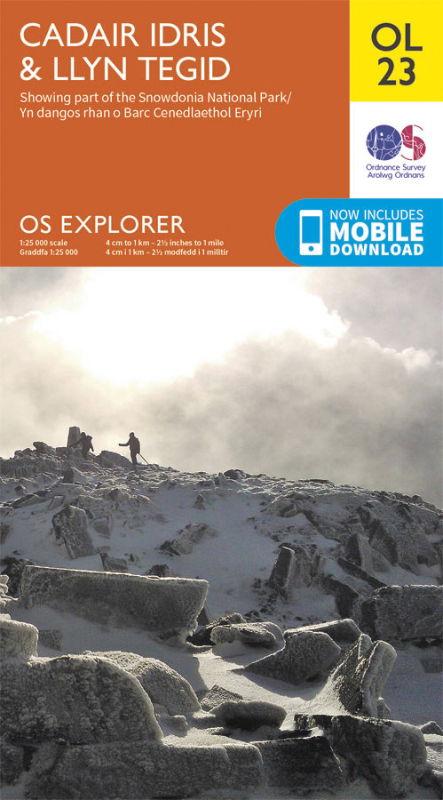 OS OL/Explorer 23 Paper - Cadair Idris & Llyn Tegid