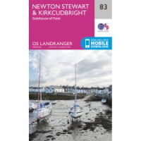 OS Landranger 83 Paper - Newton Stewart & Kirkcudbright 1:50,000