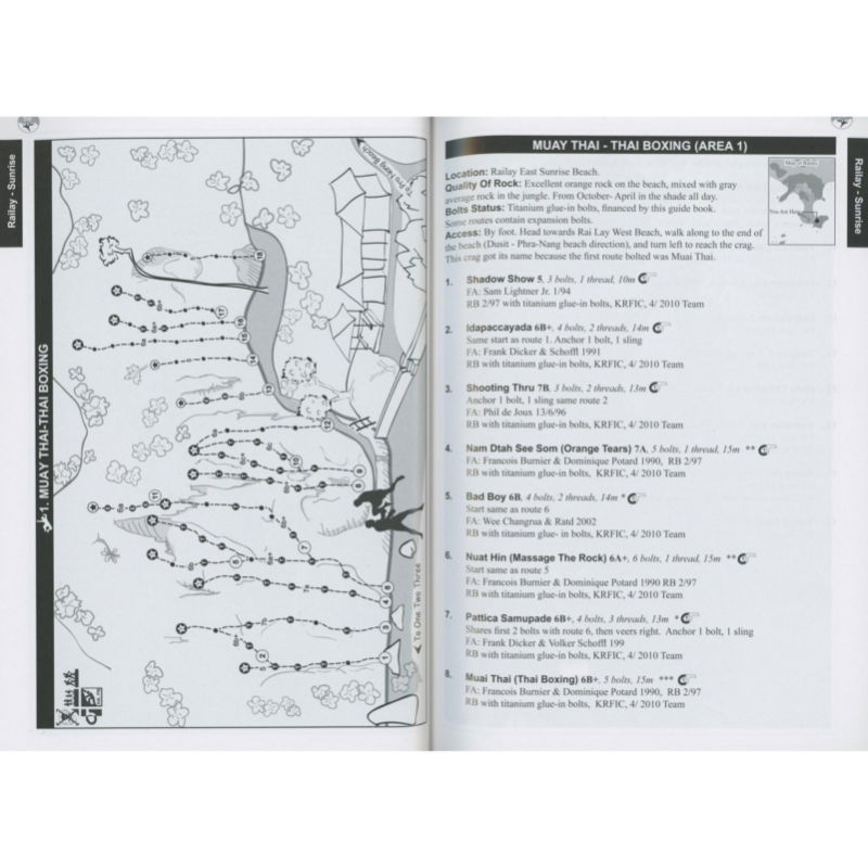 King Climbers - Thailand Route Guide Book pages