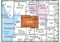 OS OL41 Forest of Bowland & Ribblesdale adjacent