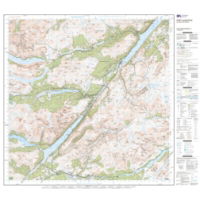 OS Landranger 34 Paper - Fort Augustus 1:50,000 sheet