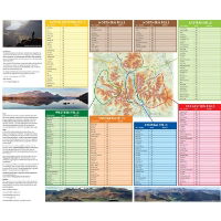 Topographical Map of the Lake District Wainwright Fells