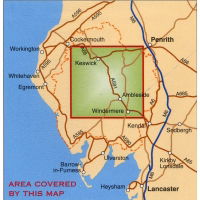 BMC Waterproof Mountain Map - Lake District 1:40,000 coverage