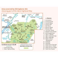 OS Explorer 392 Paper Ben Nevis & Fort William 1:25,000 coverage